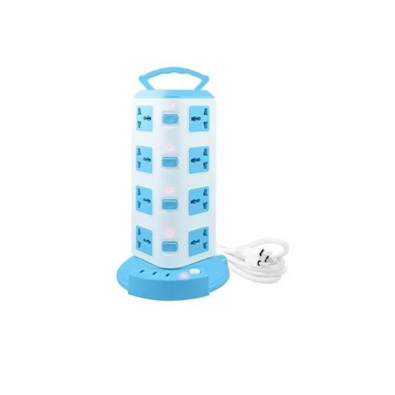 GENERICO - Torre Vertical Multitoma 16 Conexión 4 Pisos 2500w X3 Usb