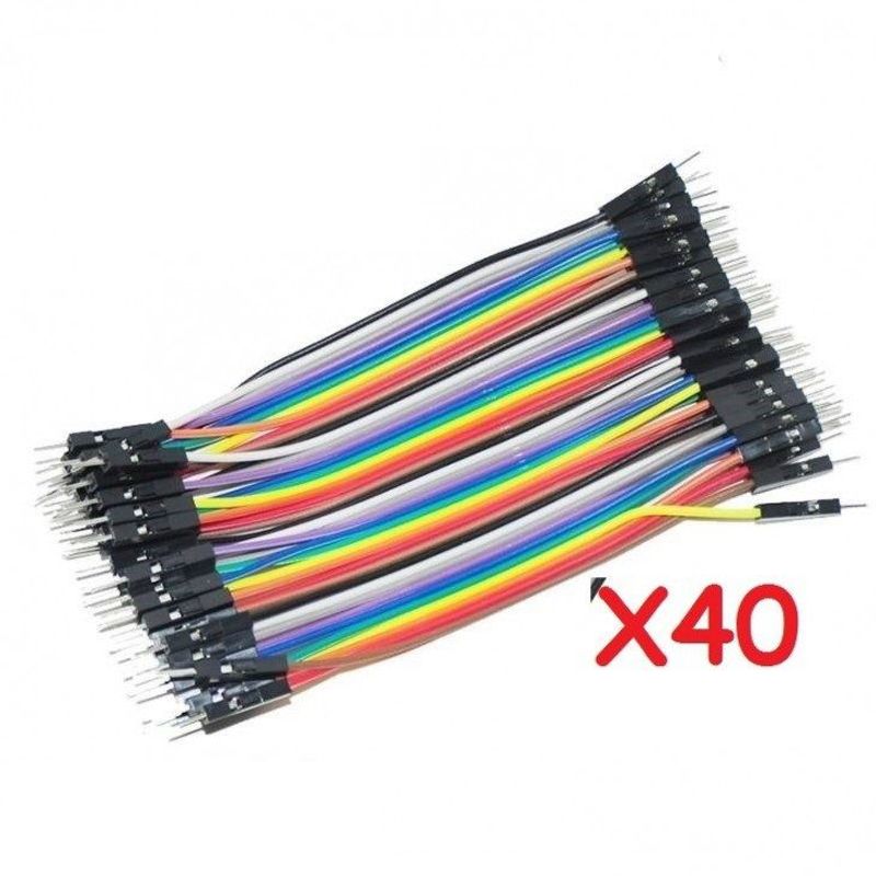 GENERICO - Cable Jumper M-m Dupont Arduino 20cm(40Cables) Macho-Macho