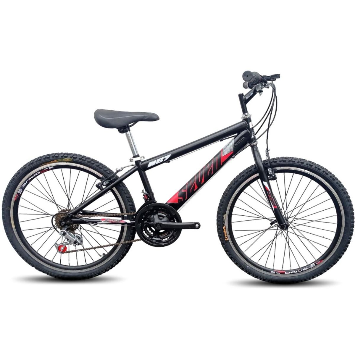 ATILA - Bicicleta Todoterreno para niño Rin 20 en Aluminio 18 cambios negro