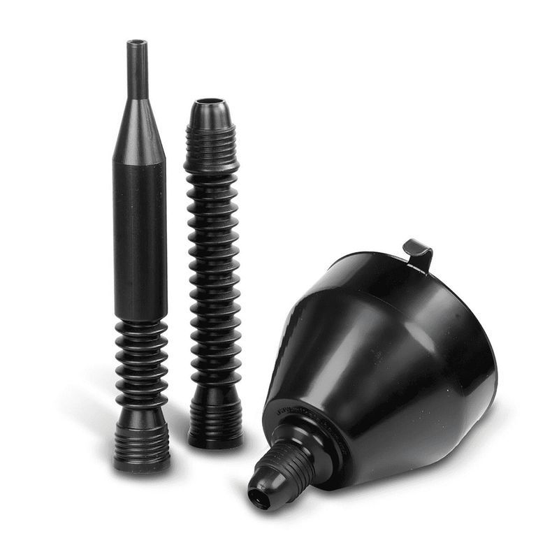 GENERICO - EMBUDO PLASTICO FLEXIBLE C/EXTENSION 9" NEGRO