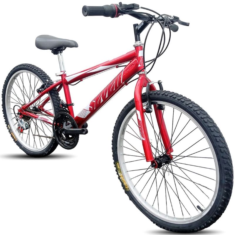 ATILA - Bicicleta Todoterreno Niño 24 Rines en Aluminio 18 cambios