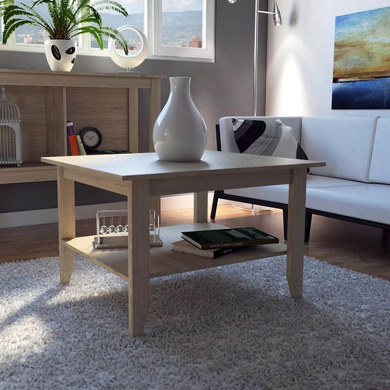 RTA MUEBLES - Mesa de centro essential rovere blanco/duna mlr 2372