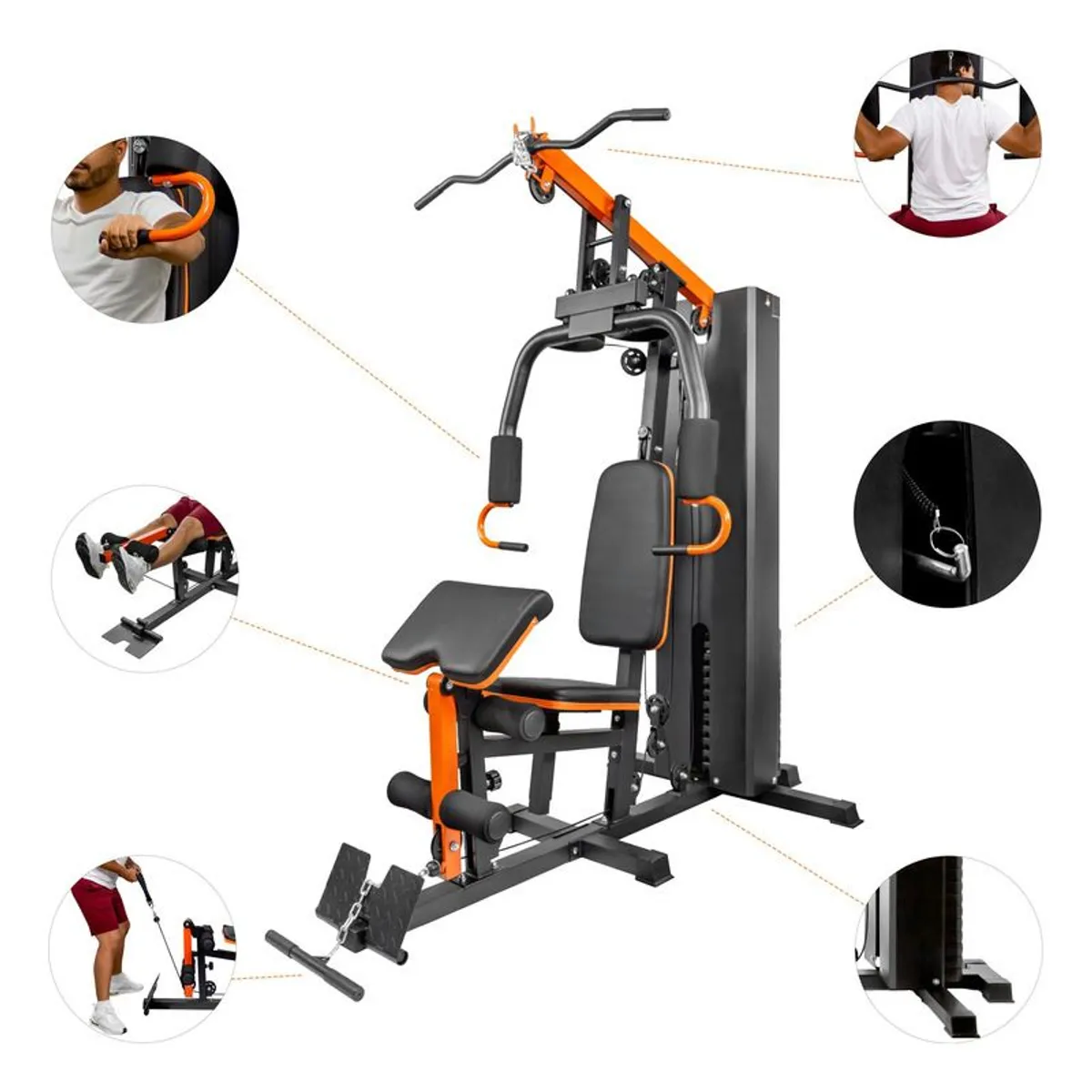 CENTURFIT - Gimnasio Multifuncional Centurfit Uso Rudo 19 Ejercicios