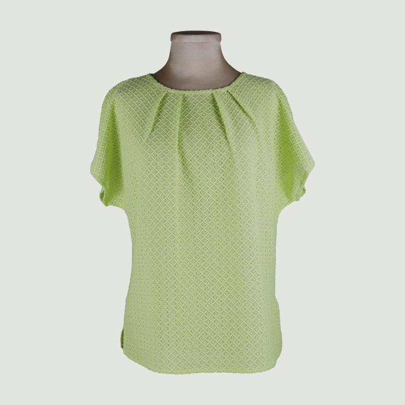 L Y H - Blusa Para Mujer Manga Corta Verde Marca L&H