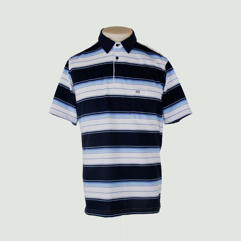 L Y H - Camiseta Para Hombre Manga Corta Azul Marca L&H
