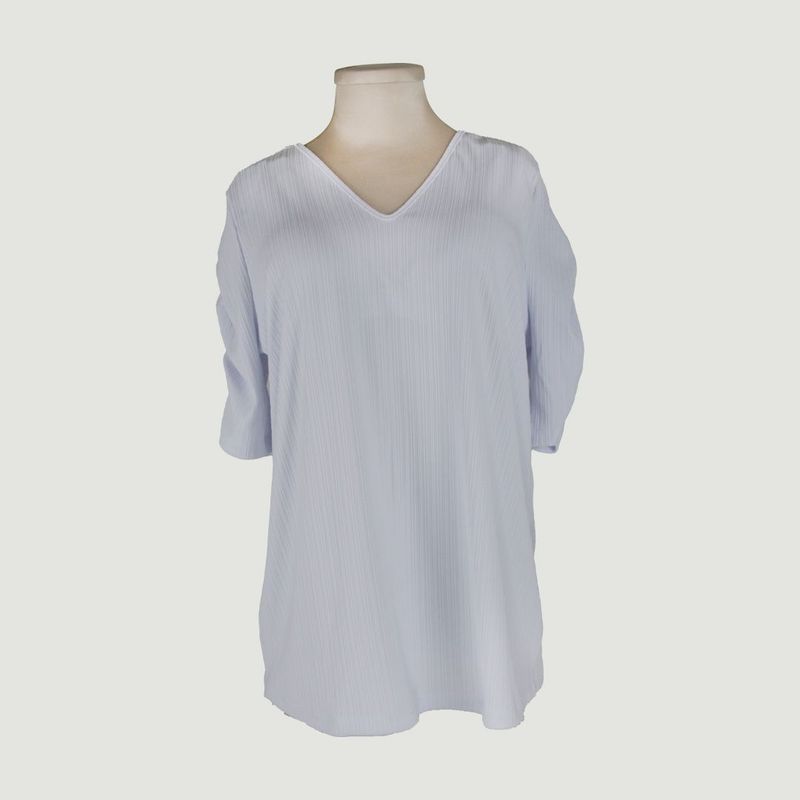 L Y H - Camiseta Para Mujer Manga Corta Blanco Marca L&H