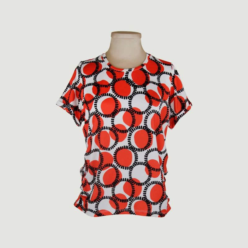 L Y H - Camiseta Para Mujer Manga Corta Rojo Marca L&H