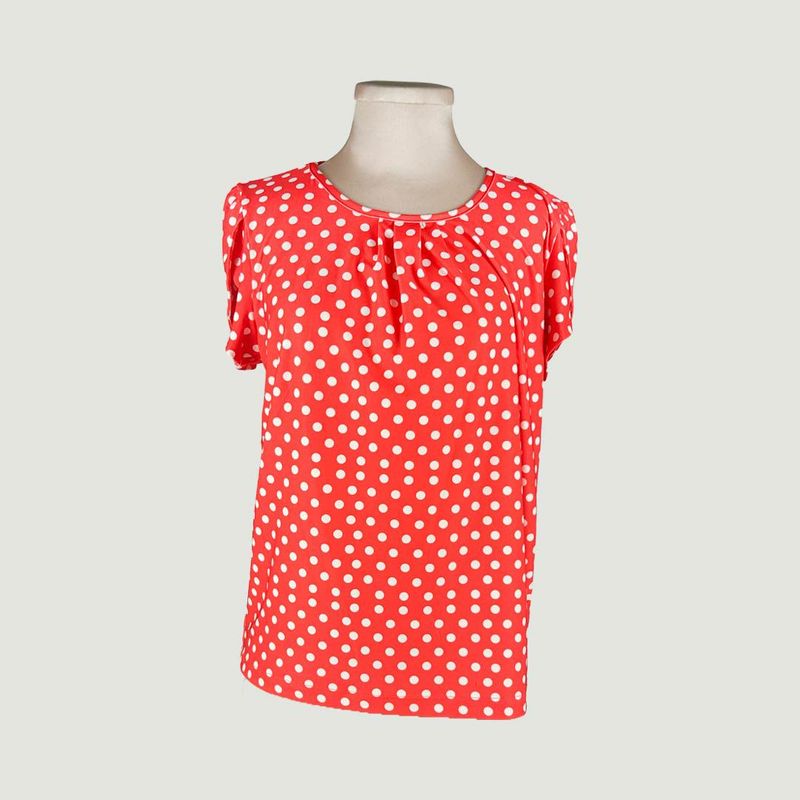L Y H - Camiseta Para Mujer Manga Corta Rojo Marca L&H