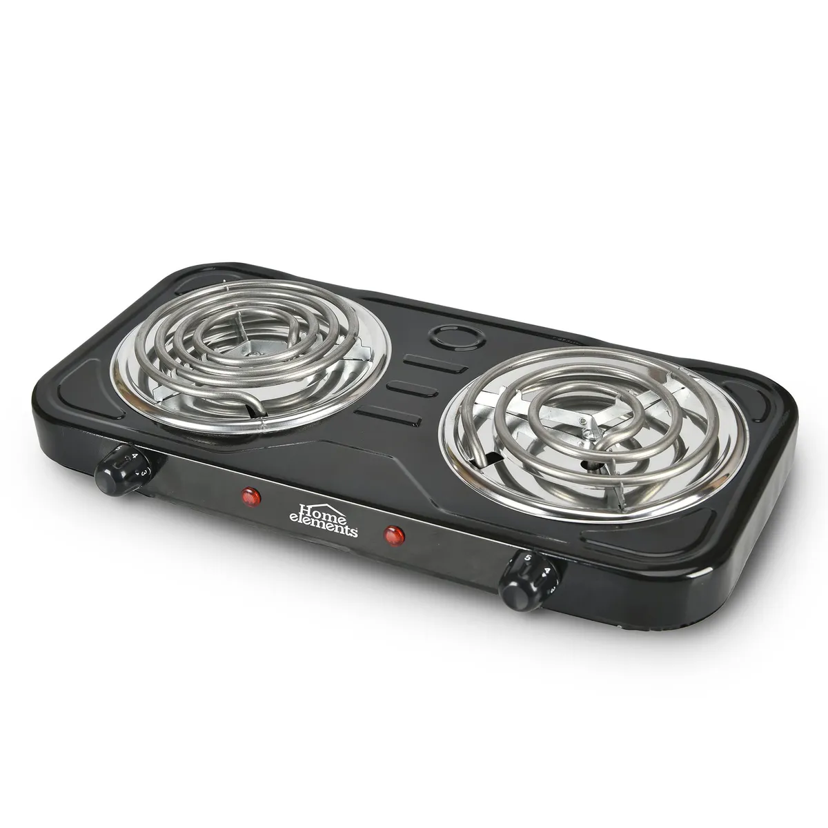 GENERICO - Estufa 2P Eléctrica Negra Home Elements