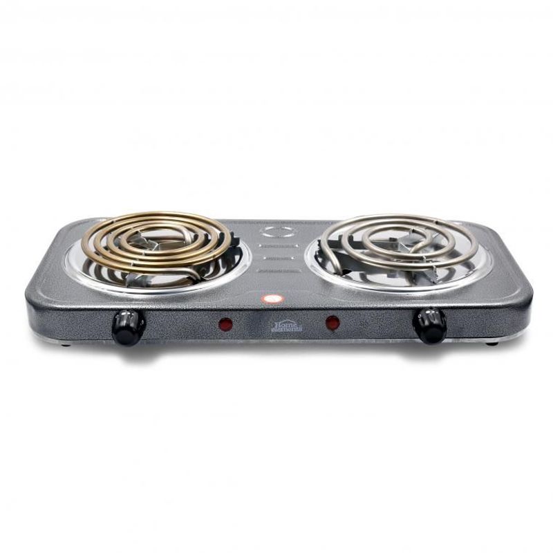 HOME ELEMENTS - Estufa 2P Electrica Gris Jaspeado Home Elements