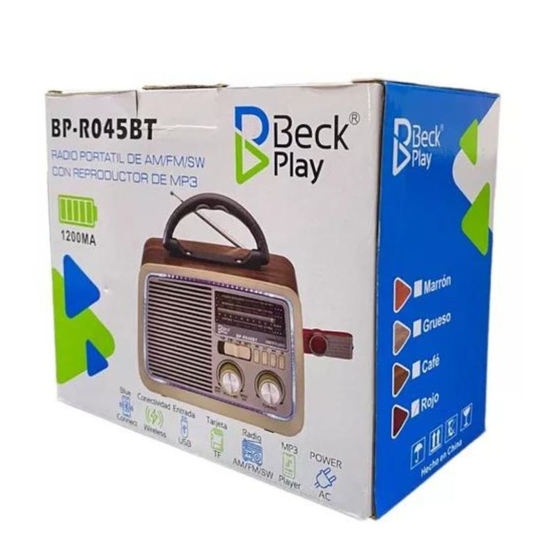 GENERICO - RADIO AMFM MARCA BECK PLAY BP-RV045BT