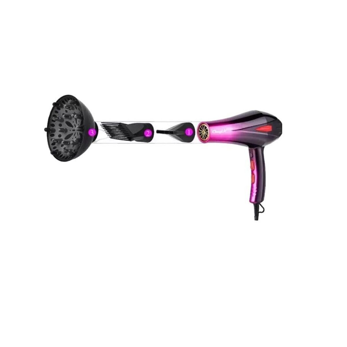 GENERICO - Secador de cabello Bopai 4000w BP5500 con difusor