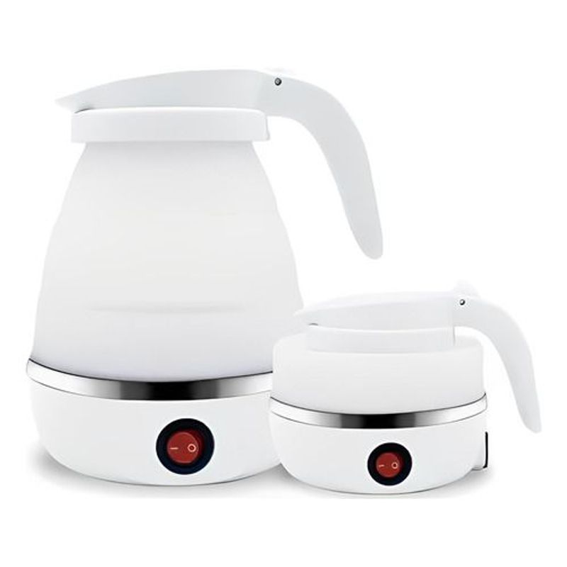 GENERICO - Calentador Hervidor De Agua Plegable Eléctrico Viaje 600ml BLANCO
