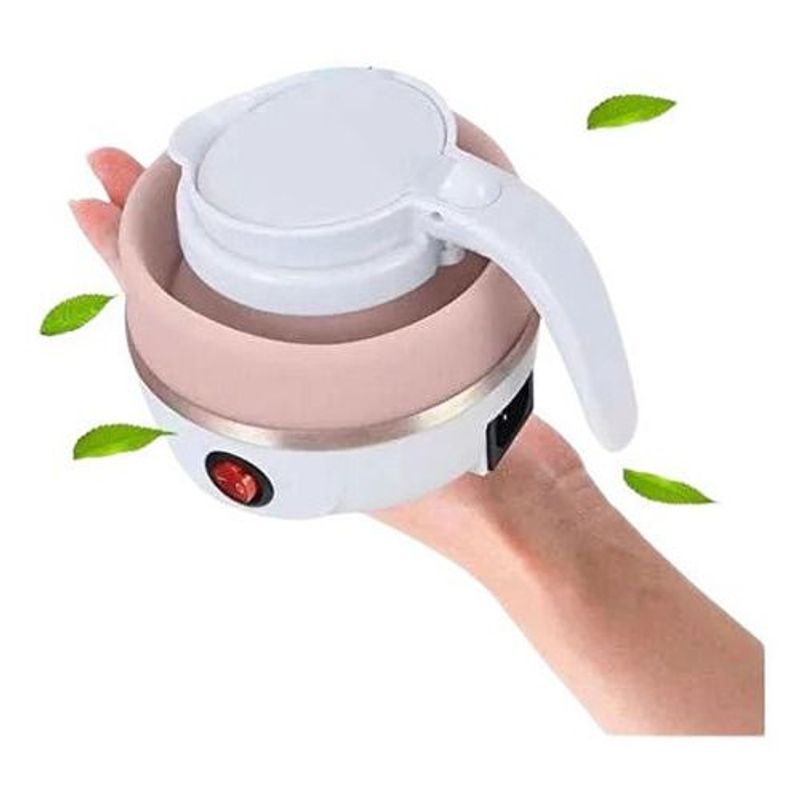 GENERICO - Calentador Hervidor De Agua Plegable Eléctrico Viaje 600ml ROSADO