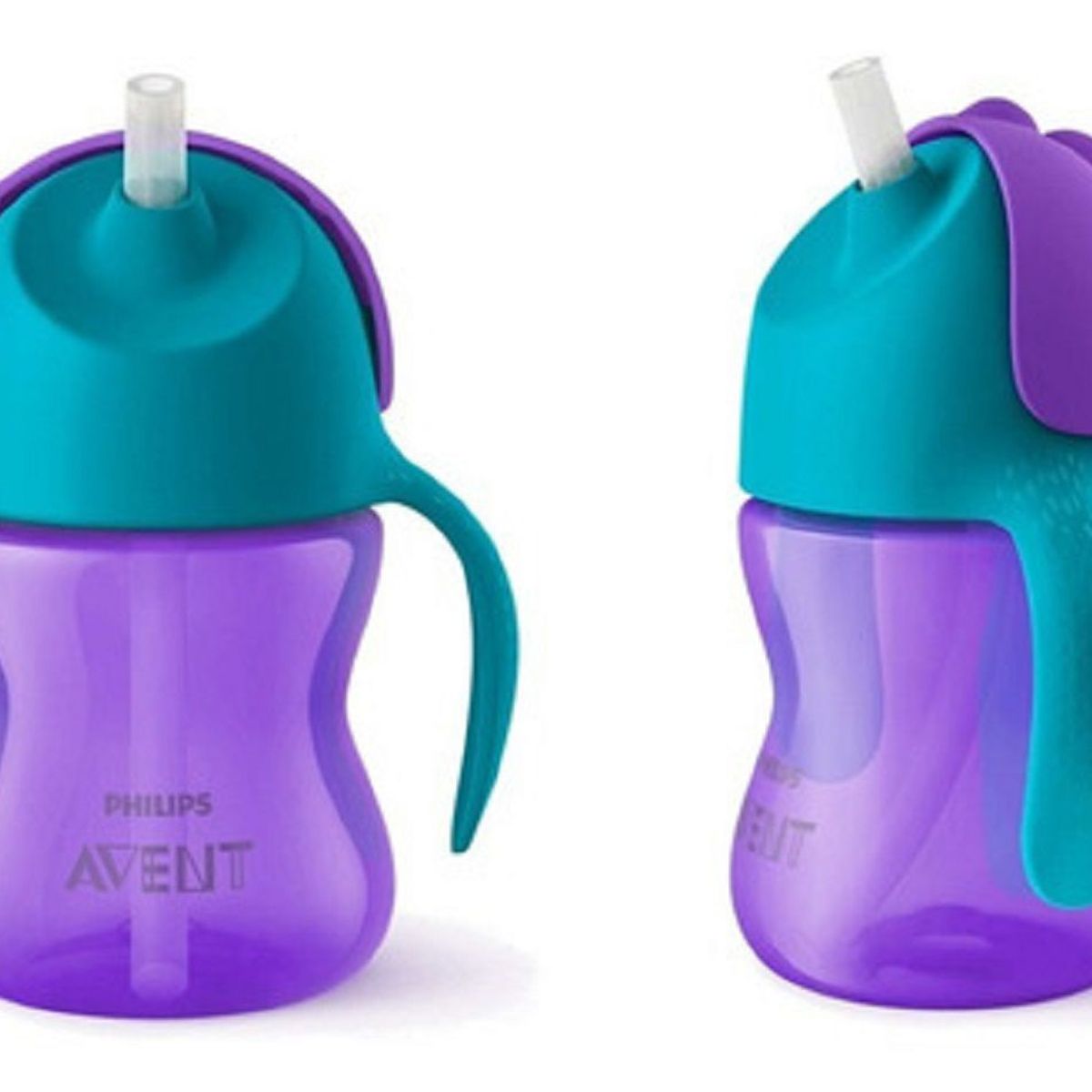 AVENT - Vaso bebe Anti Goteo Entrenador Niña pitillo Avent PÚRPURA