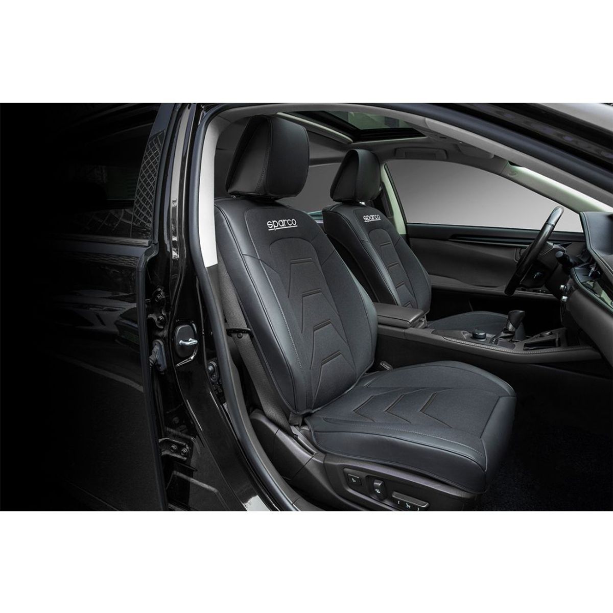 SPARCO - Funda Cubre Asiento Individual 3D PVC Sparco SPS434BKCL