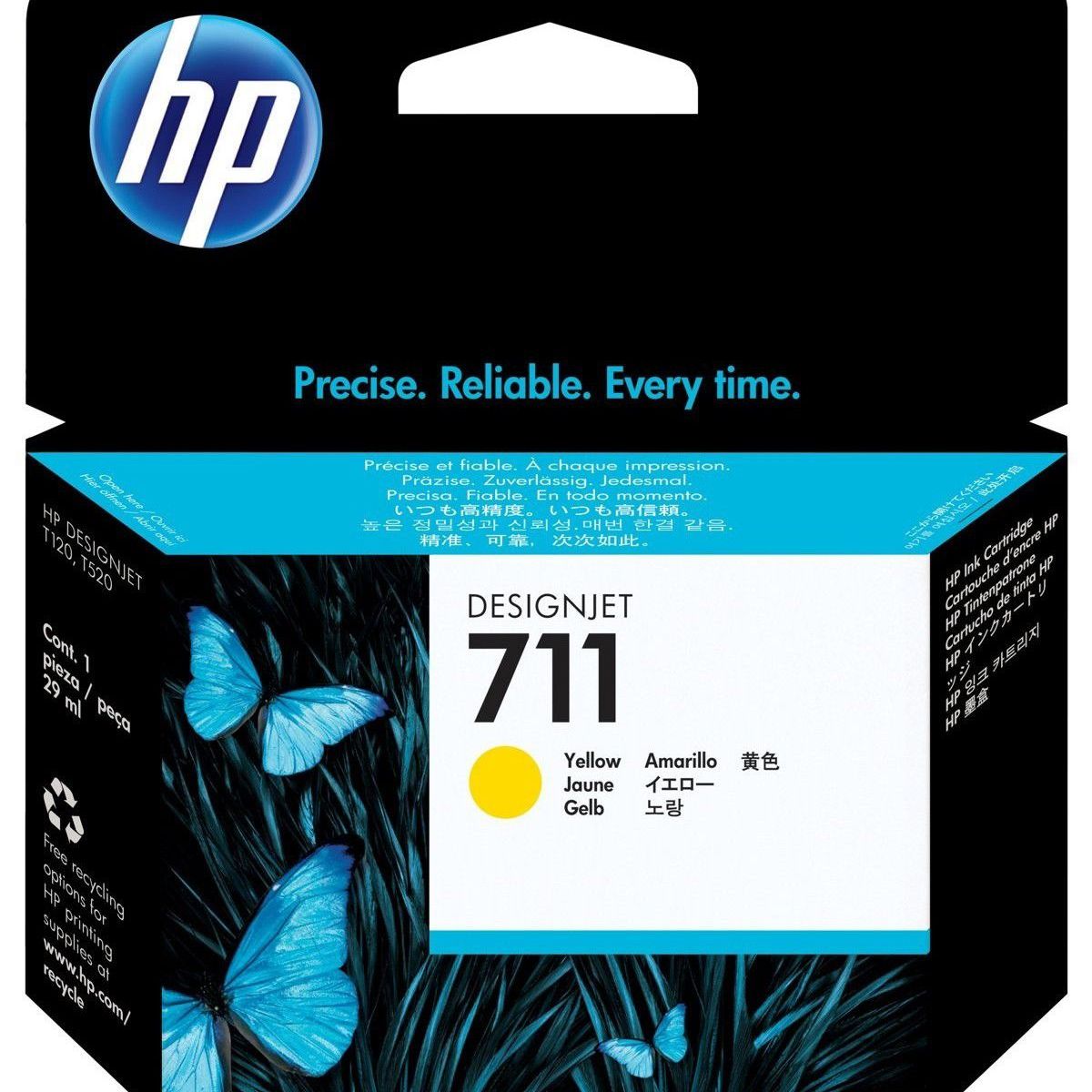 HP - Cartucho de Tinta HP 711 Amarilla DesignJet de 29 ml