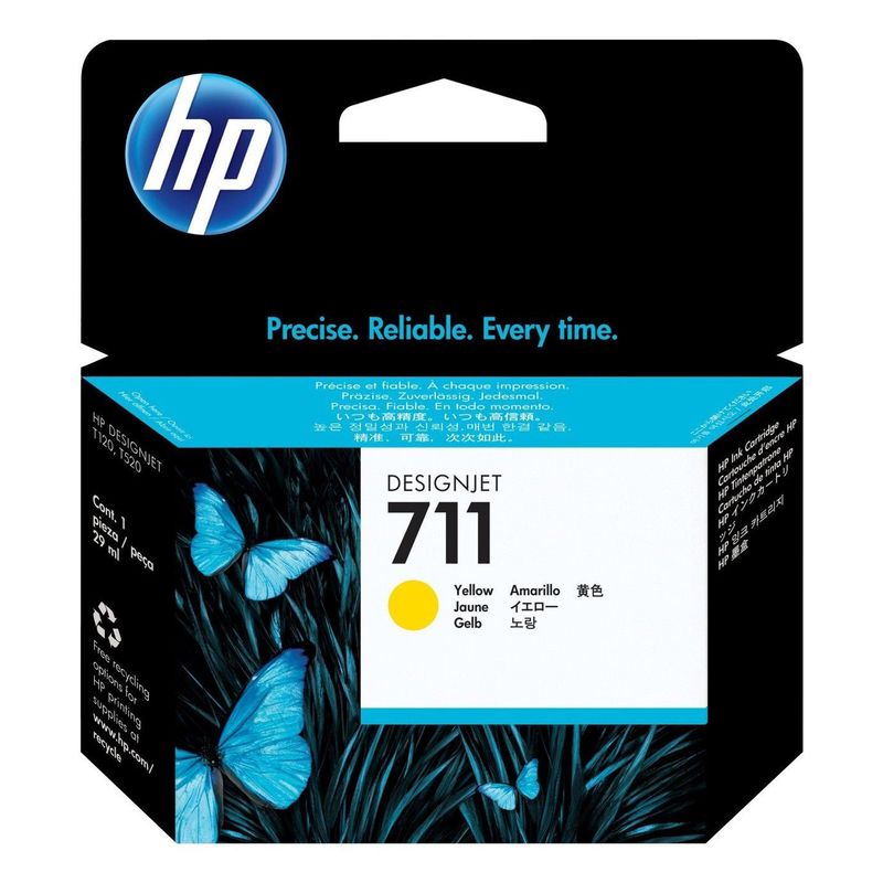HP - Cartucho de Tinta HP 711 Amarilla DesignJet de 29 ml