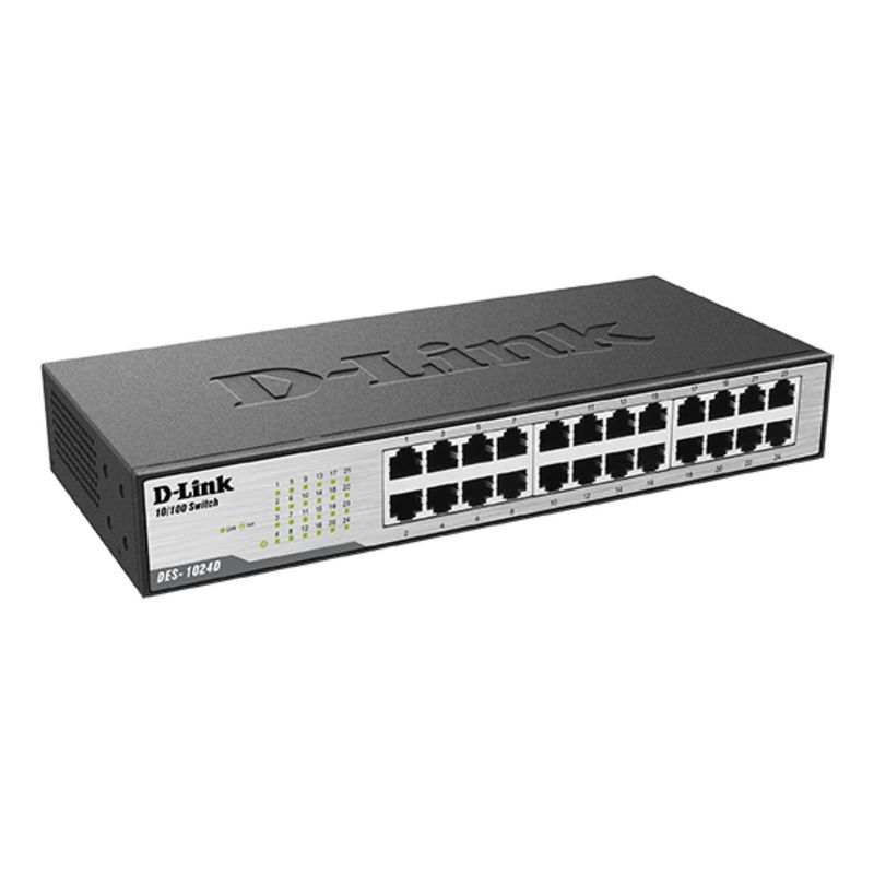 D LINK - Switch D-link Des-1024d 24 Puertos 10/100mb No Administrable