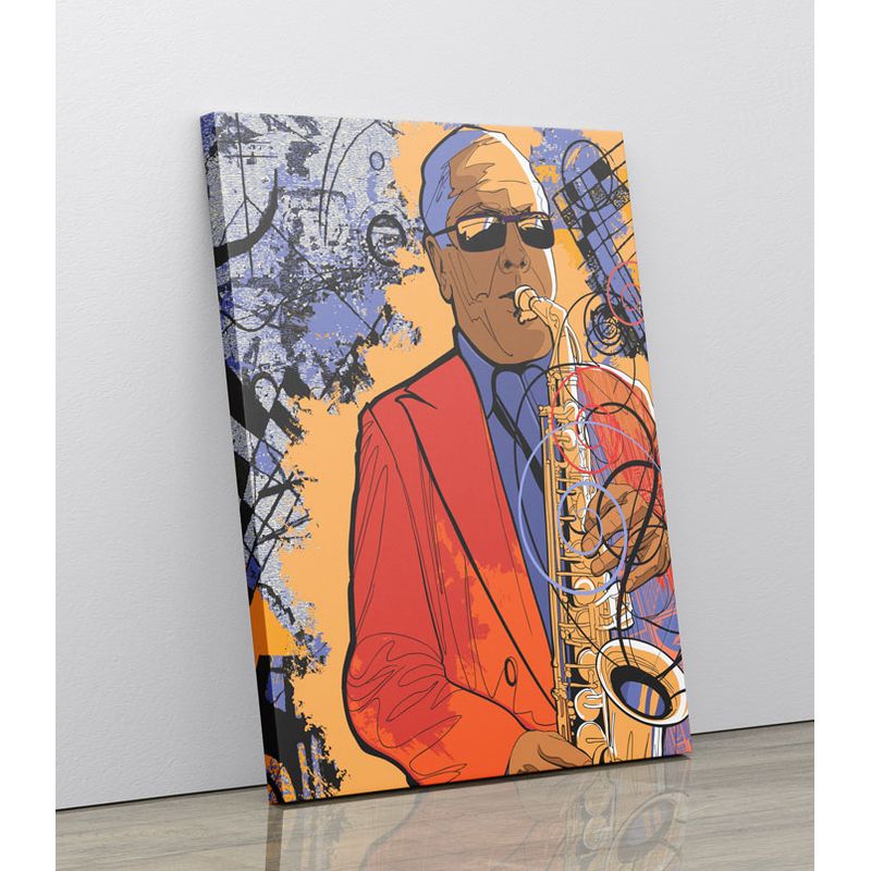 TAYRONA STORE - Cuadro En Lienzo Para La Sala Musicos 02 30x40cm