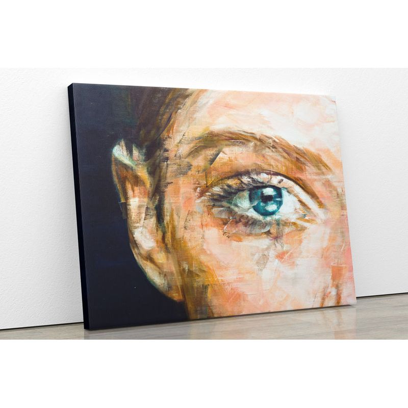 TAYRONA STORE - Cuadro En Lienzo Para La Sala Ojo Pintura 05 80x60cm