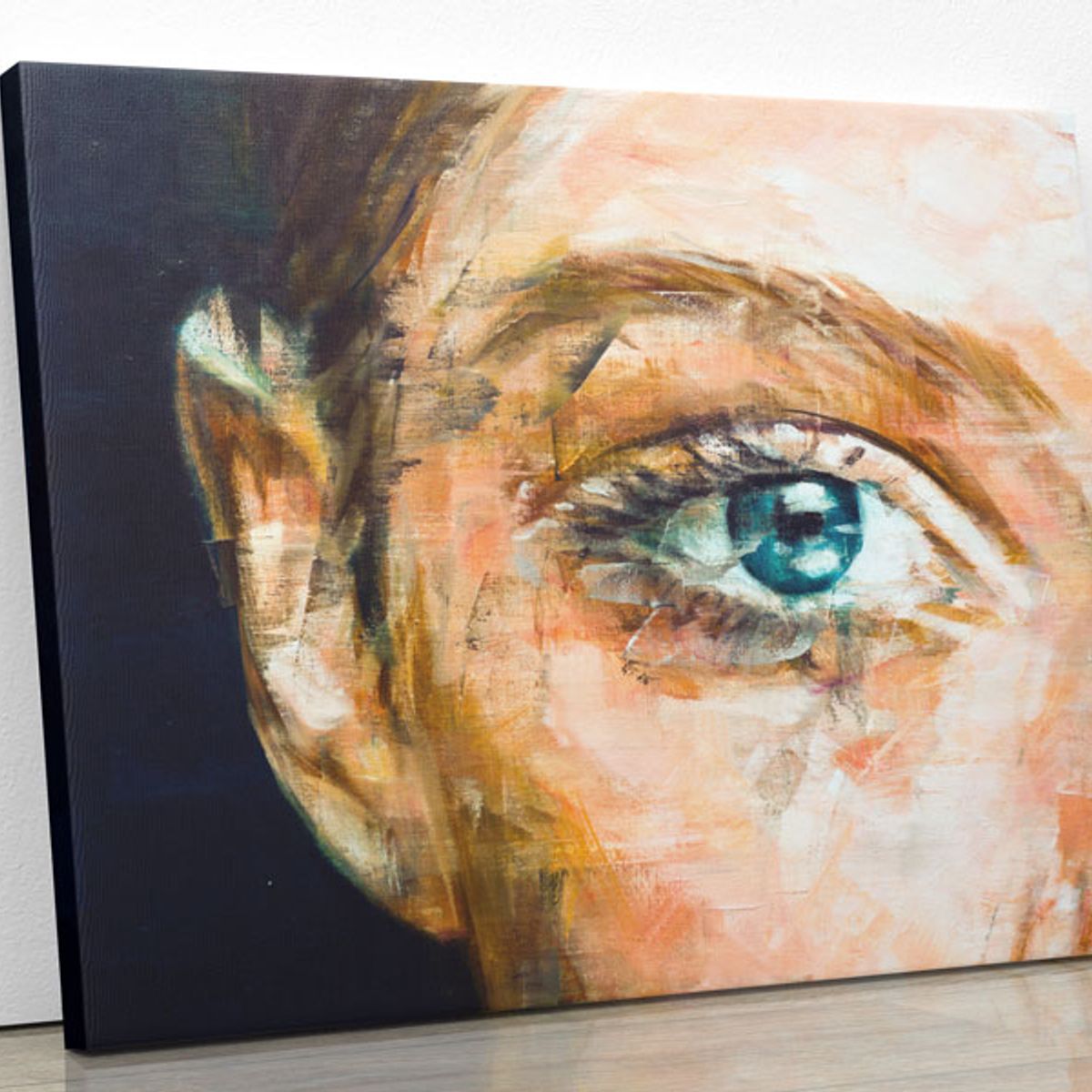 TAYRONA STORE - Cuadro En Lienzo Para La Sala Ojo Pintura 05 100x75cm