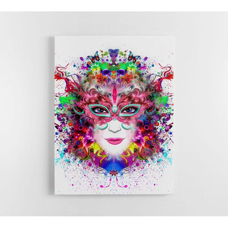 TAYRONA STORE - Cuadro En Lienzo Para La Sala Ojos Colores 07 30x40cm