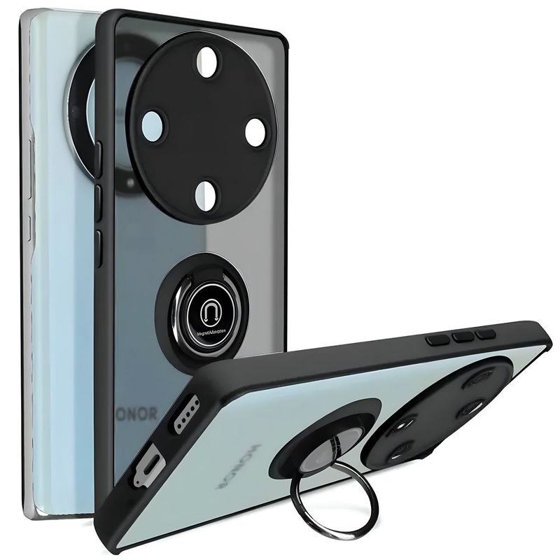 GENERICO - Funda Estuche Anti Golpes Mate Compatible Con Honor Magic 6 Lite Negro
