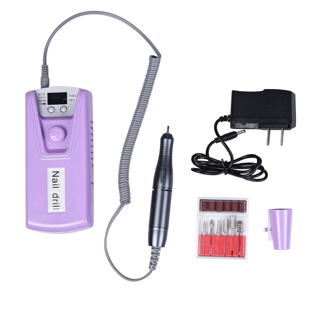 SUBE - Kit Pulidor De Uñas Recargable Portatil Profesional Digital