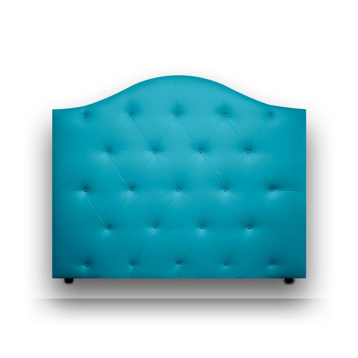 MAGIC CLASS - CABECERO DE LUJO ROUND DE PISO100x130 MICROFIBRA AZUL