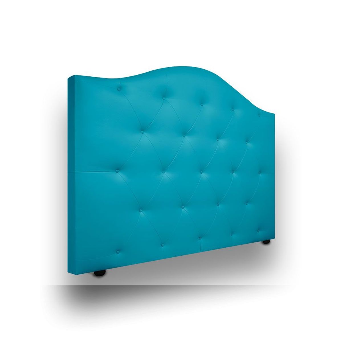 MAGIC CLASS - CABECERO DE LUJO ROUND DE PISO100x130 MICROFIBRA AZUL