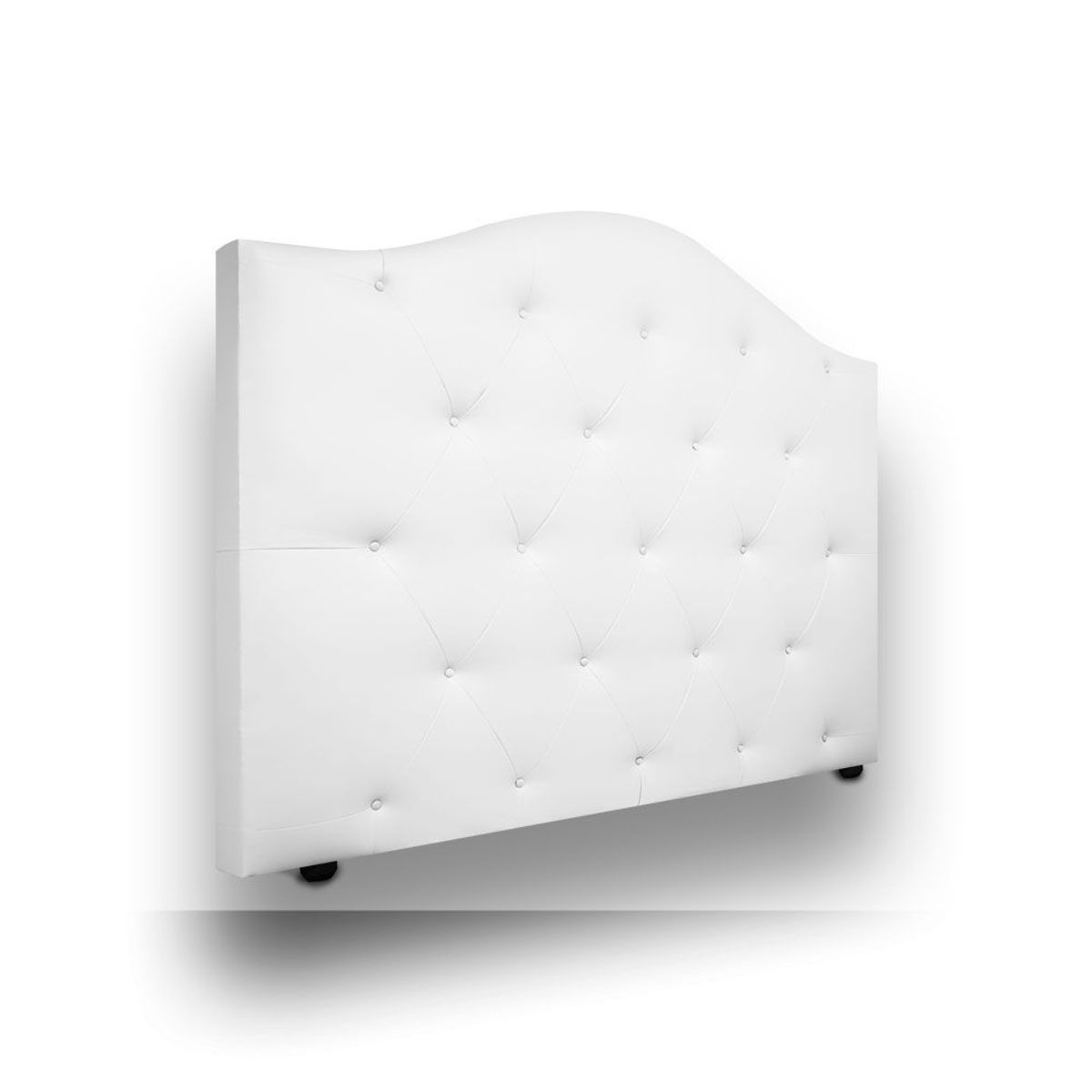 MAGIC CLASS - CABECERO DE LUJO ROUND DE PISO100x130 MICROFIBRA BLANCO