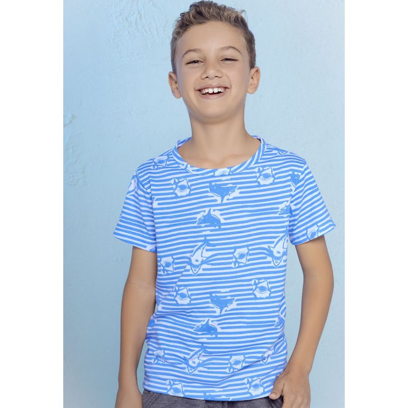 MARKETING PERSONAL - Camiseta Infantil Niño Azul Mp 545