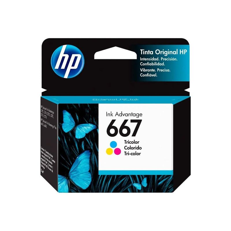 HP - Cartucho de Tinta HP 667 Tricolor