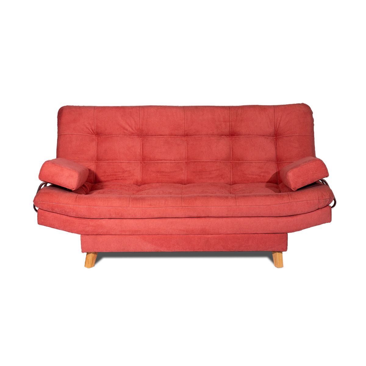 ARMONIA HOME - Sofá Cama Valencia Guayaba + Puff