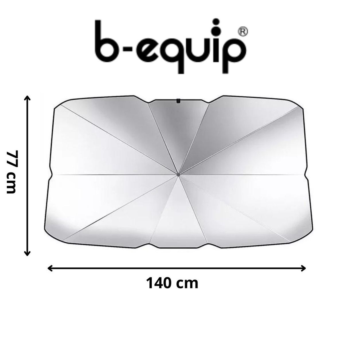 B EQUIP - Sombrilla Parasol Tapasol Carro Protección Solar Talla L