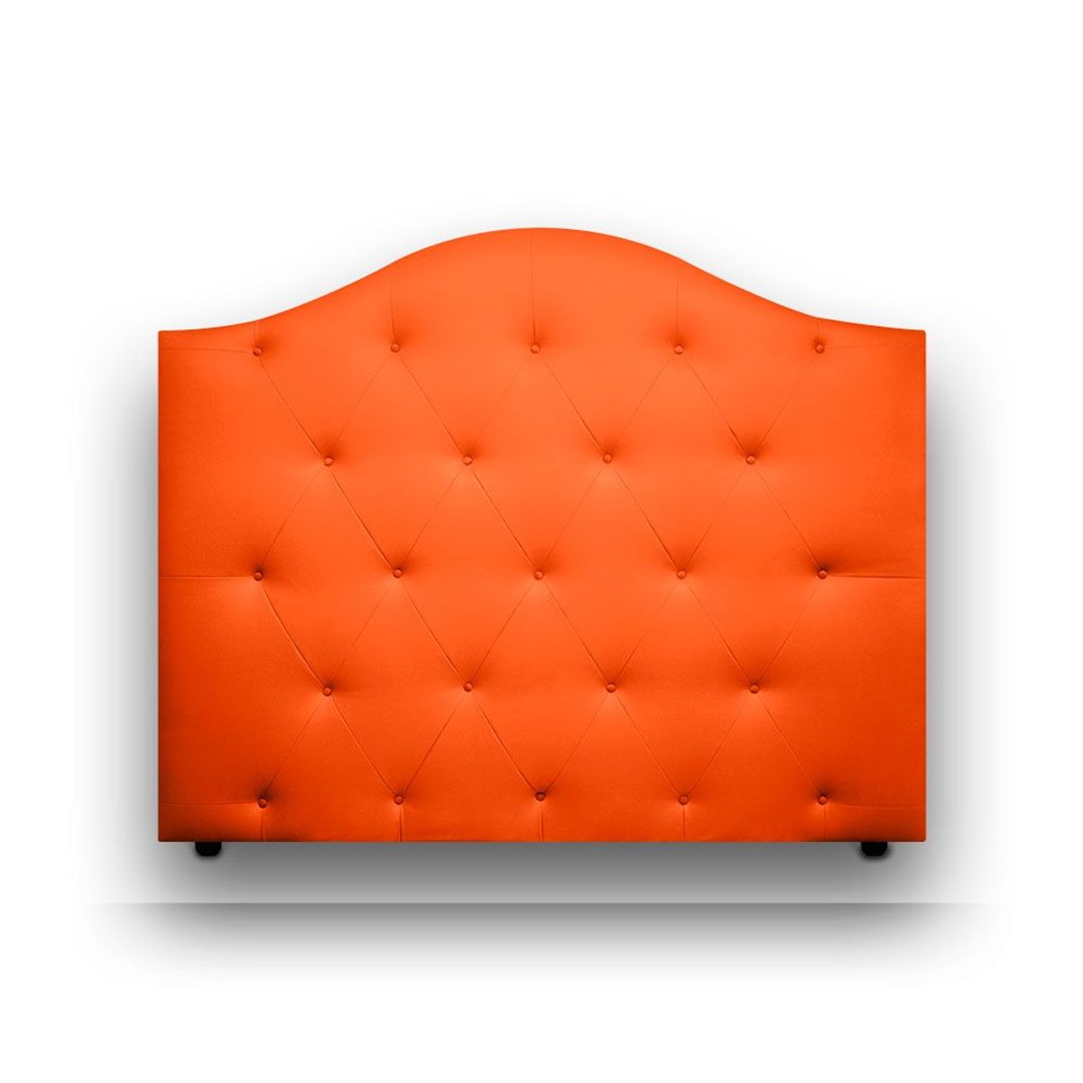 MAGIC CLASS - CABECERO DE LUJO ROUND DE PISO120x130 ECOCUERO NARANJA