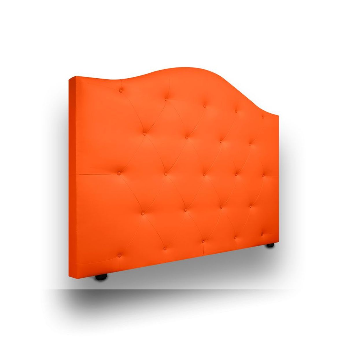 MAGIC CLASS - CABECERO DE LUJO ROUND DE PISO120x130 ECOCUERO NARANJA