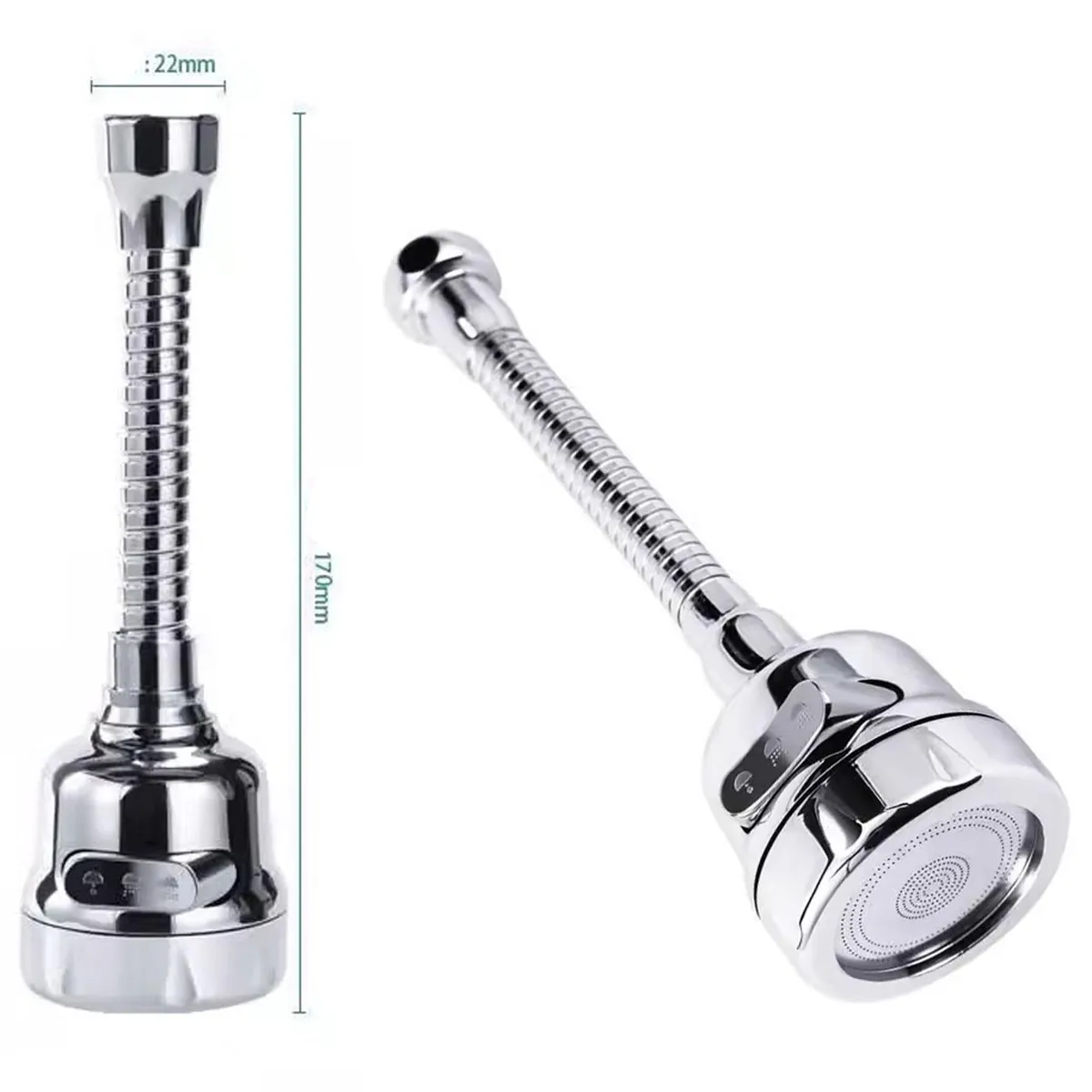 MULTIPLACE COLOMBIA - Ahorrador De Agua Grifo Extensor  Giratorio Cocina Lavaplatos 3 modos-