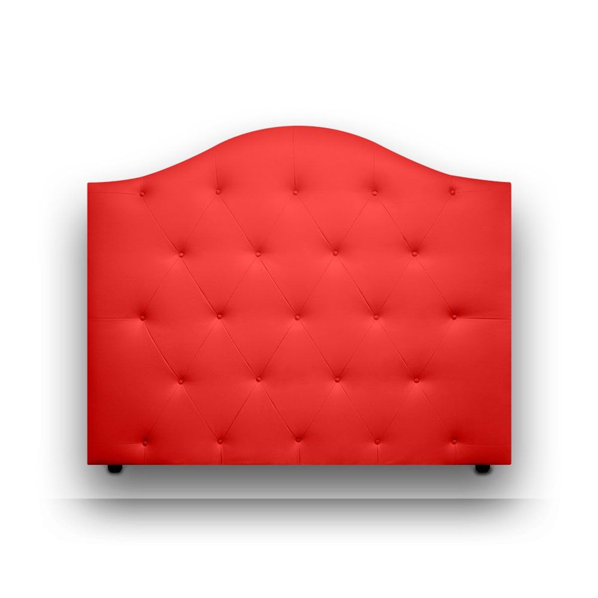 MAGIC CLASS - CABECERO DE LUJO ROUND DE PISO140x130 MICROFIBRA ROJO