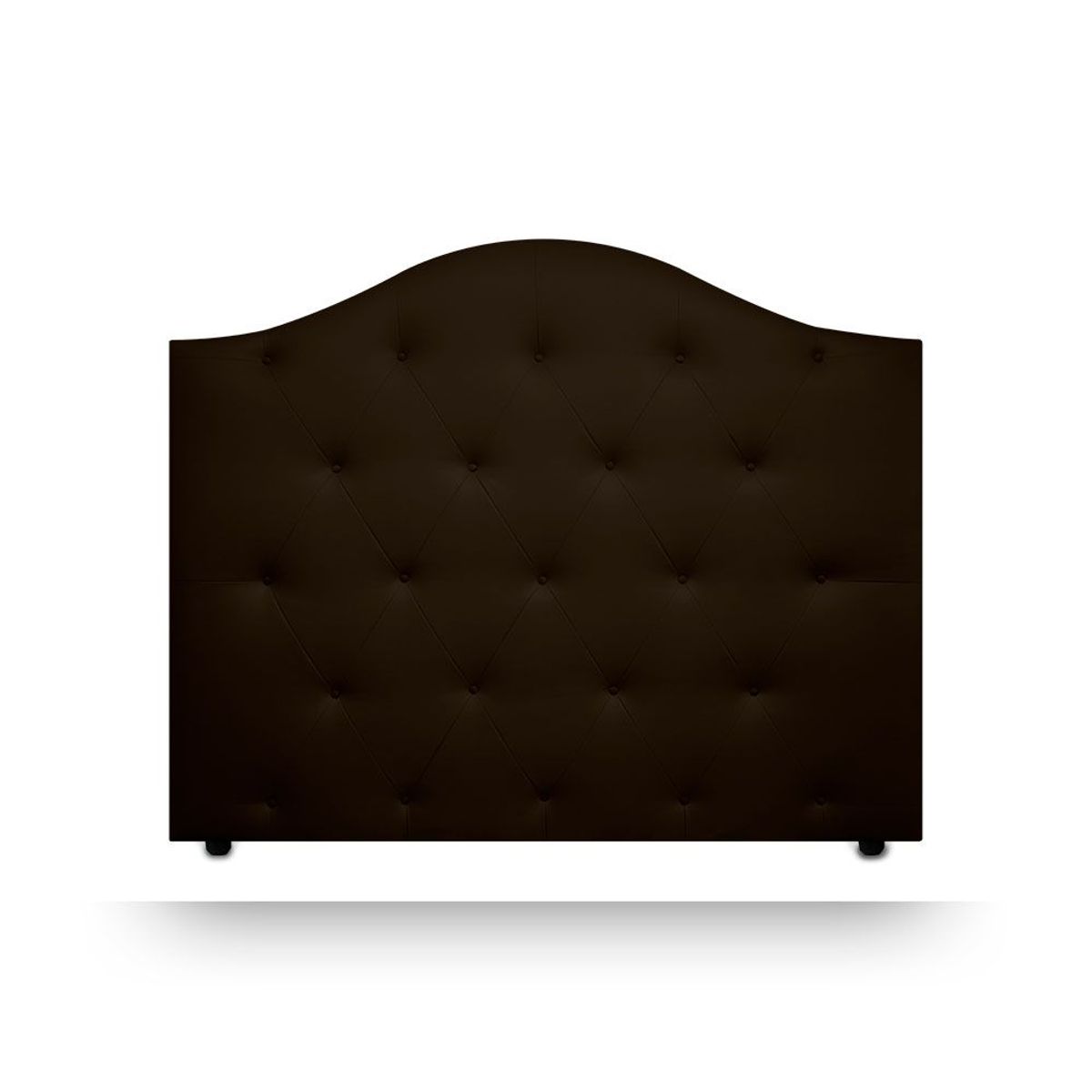 MAGIC CLASS - CABECERO DE LUJO ROUND DE PISO160x130 ECOCUERO CAFÉ