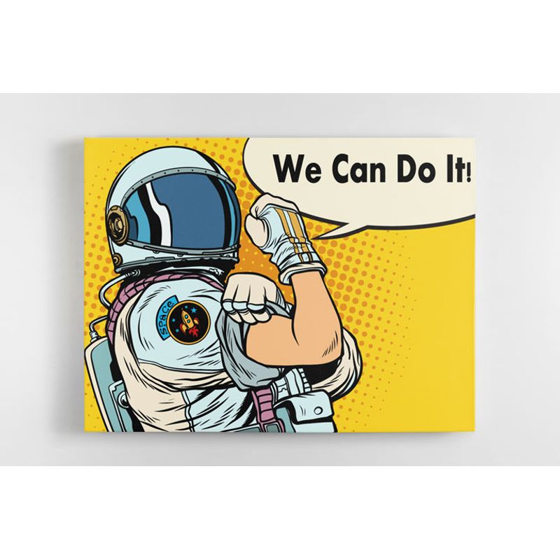 TAYRONA STORE - Cuadro En Lienzo Para Habitaciones Astronauta 20 50x40cm