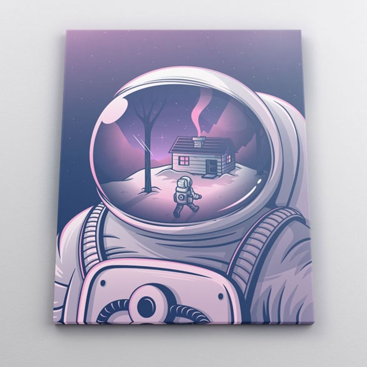 TAYRONA STORE - Cuadro En Lienzo Para Habitaciones Astronauta 45 30x40cm