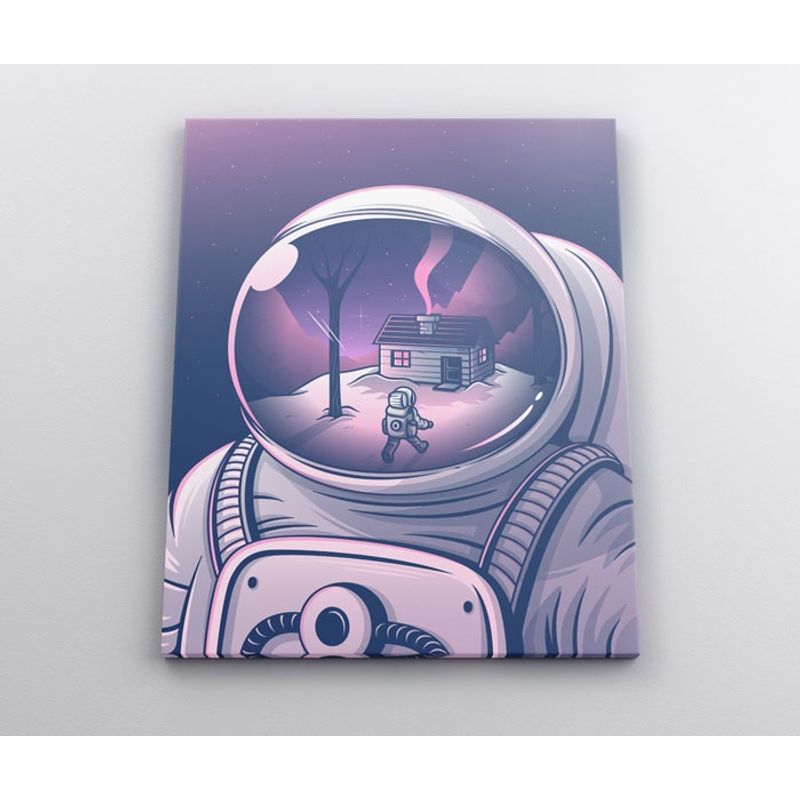 TAYRONA STORE - Cuadro En Lienzo Para Habitaciones Astronauta 45 30x40cm