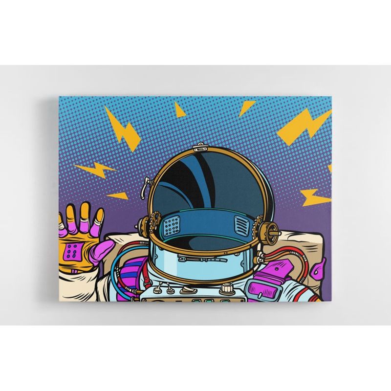TAYRONA STORE - Cuadro En Lienzo Para Habitaciones Astronauta 34 50x40cm