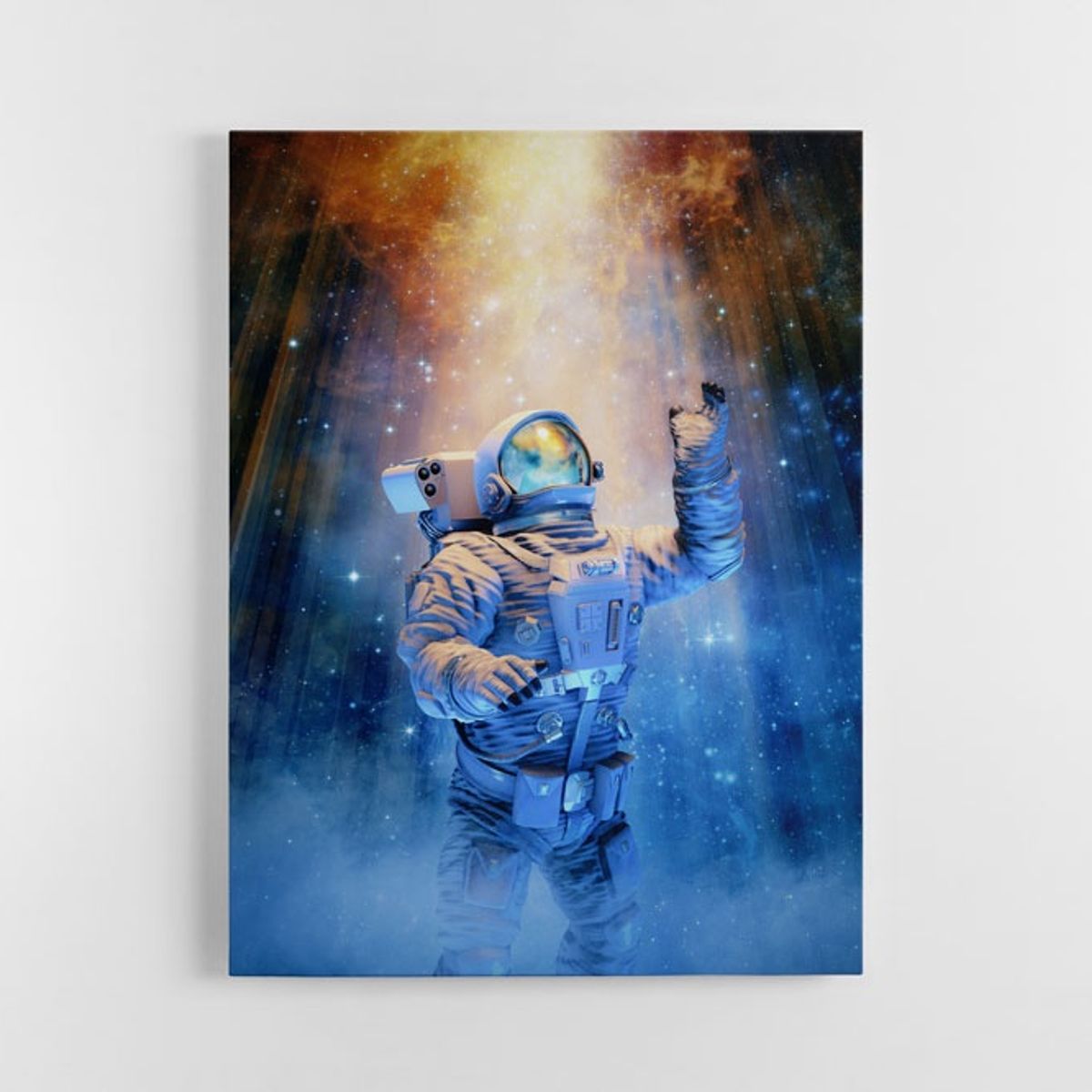 TAYRONA STORE - Cuadro En Lienzo Para Habitaciones Astronauta 50 75x100cm