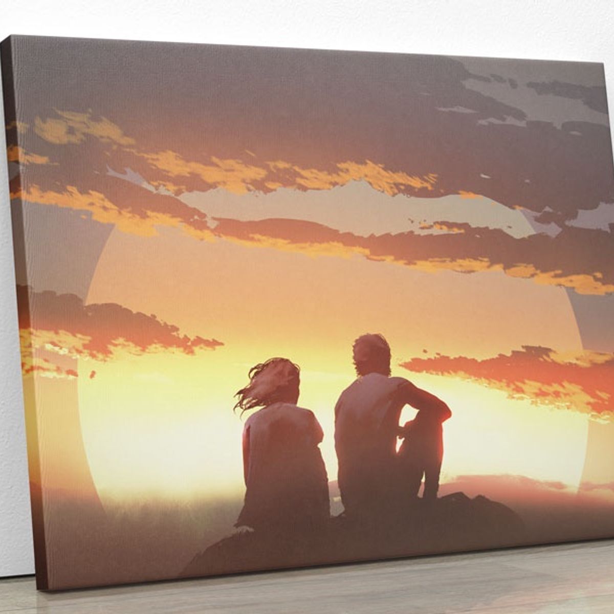 TAYRONA STORE - Cuadro En Lienzo Para Habitaciones Atardecer 39 75x60cm