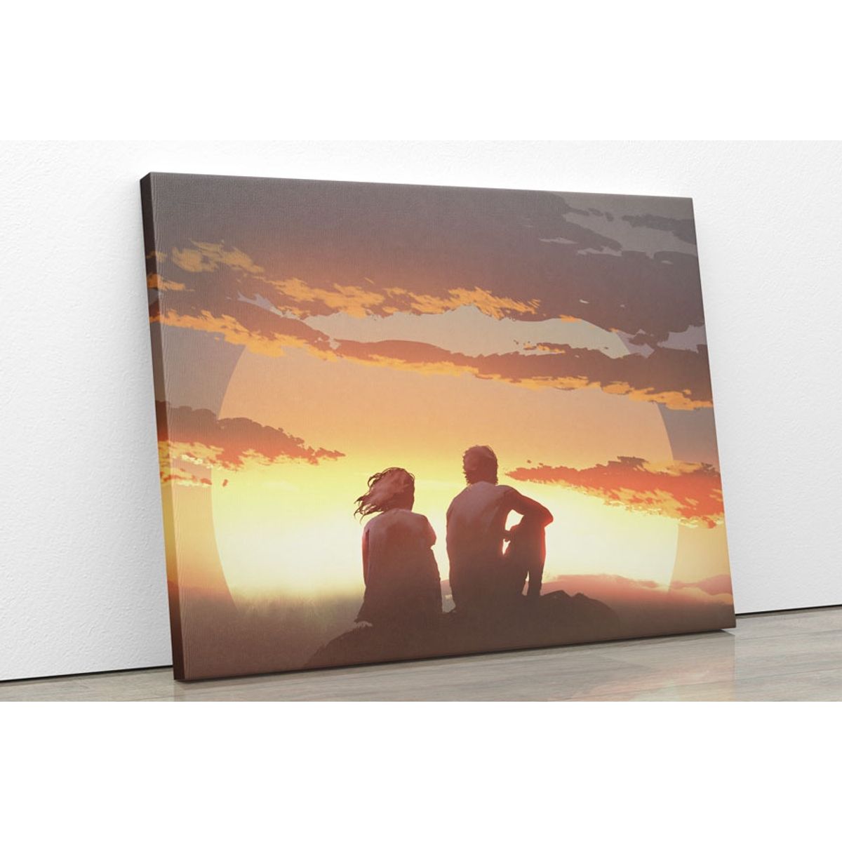 TAYRONA STORE - Cuadro En Lienzo Para Habitaciones Atardecer 39 75x60cm