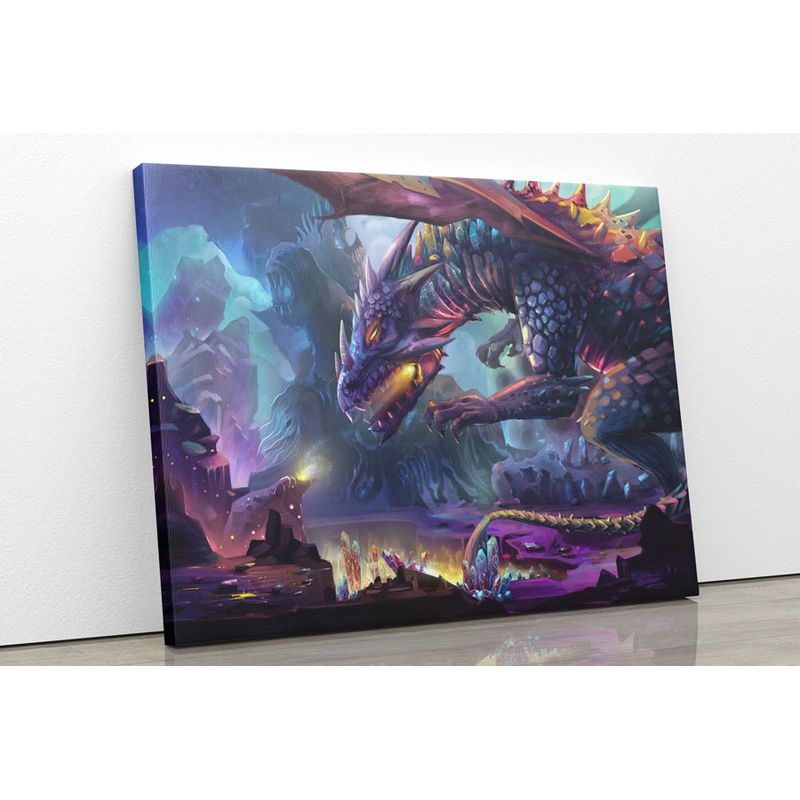 TAYRONA STORE - Cuadro En Lienzo Para Habitaciones Dragon 01 75x60cm
