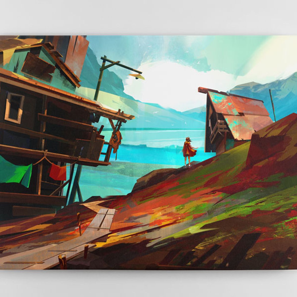 TAYRONA STORE - Cuadro En Lienzo Para Habitaciones Fantasia 217 75x60cm